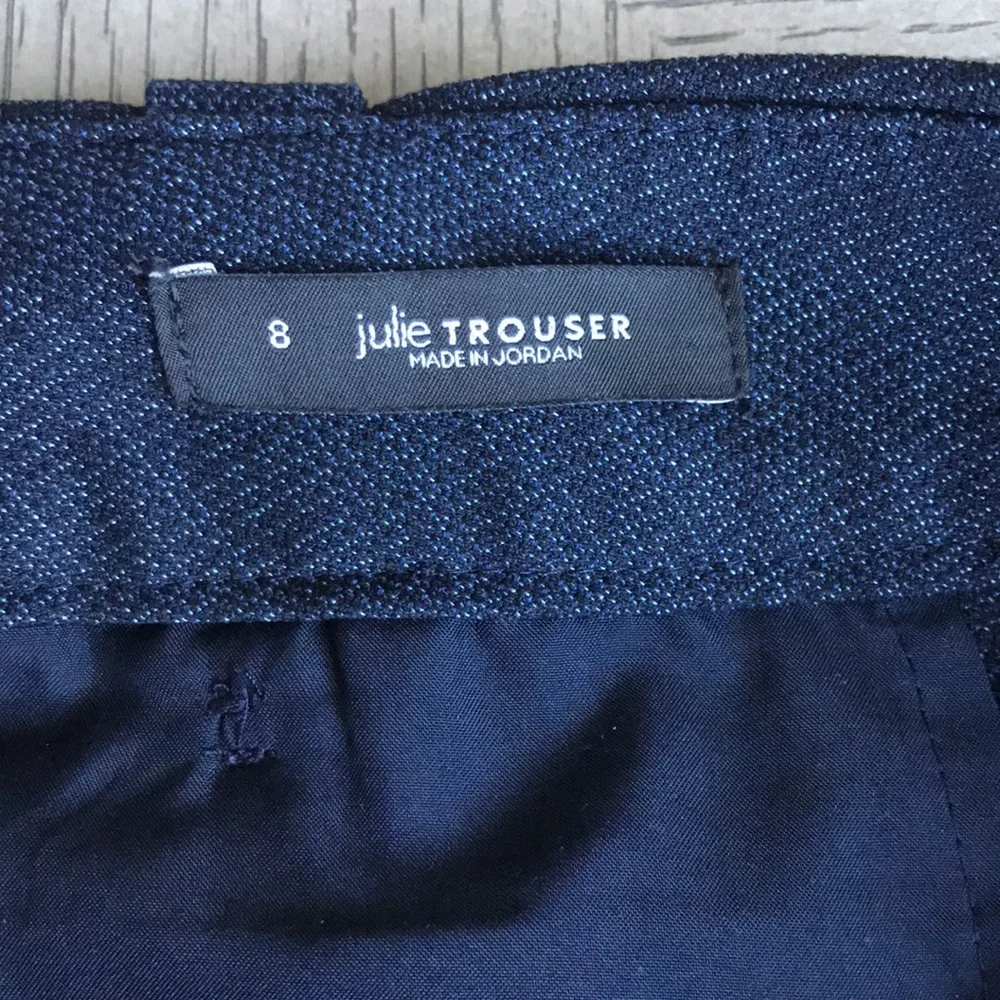 Ann Taylor Blue Trousers with Button Details SZ8 - Picture 7 of 13